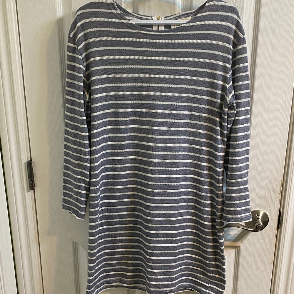 STS Sail to Sable Striped Nautical Resort Coastal Summer Dress Women’s Medium